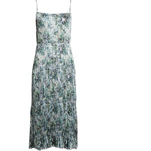 Vince Floral Pleated Camisole Dress XS